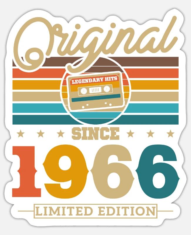 1966 Vintage Birthday Gift on Sticker