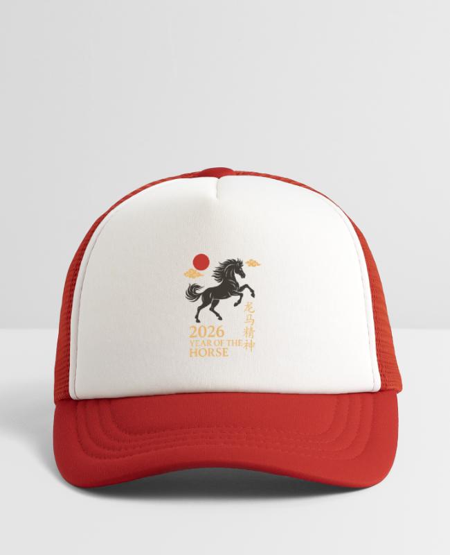2026 Year of the Horse Spirit, Chinese New Year on Kid’s Trucker Cap
