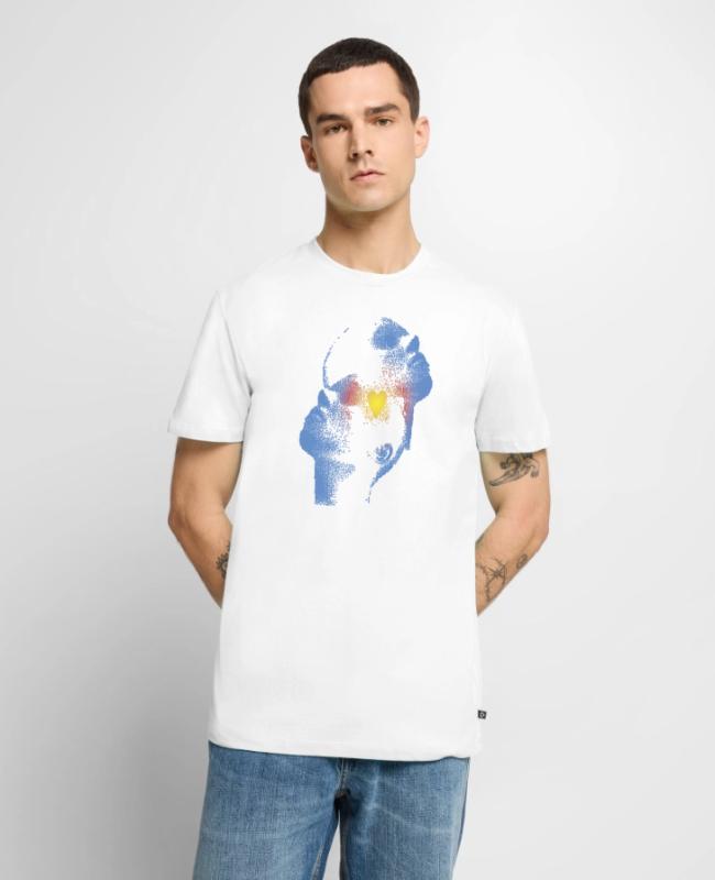 Abstract Dual Profile Art on Men’s Premium T-Shirt