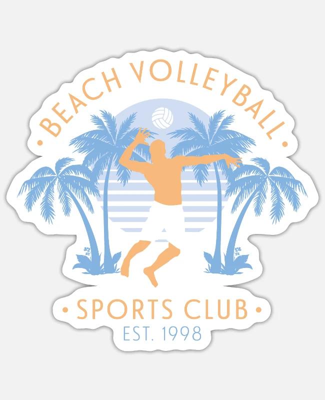Beach Volleyball Summer on Sticker