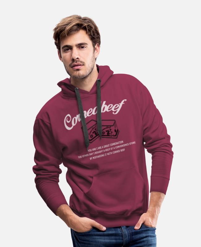 Corned Beef – A Great Conbination! on Men’s Premium Hoodie