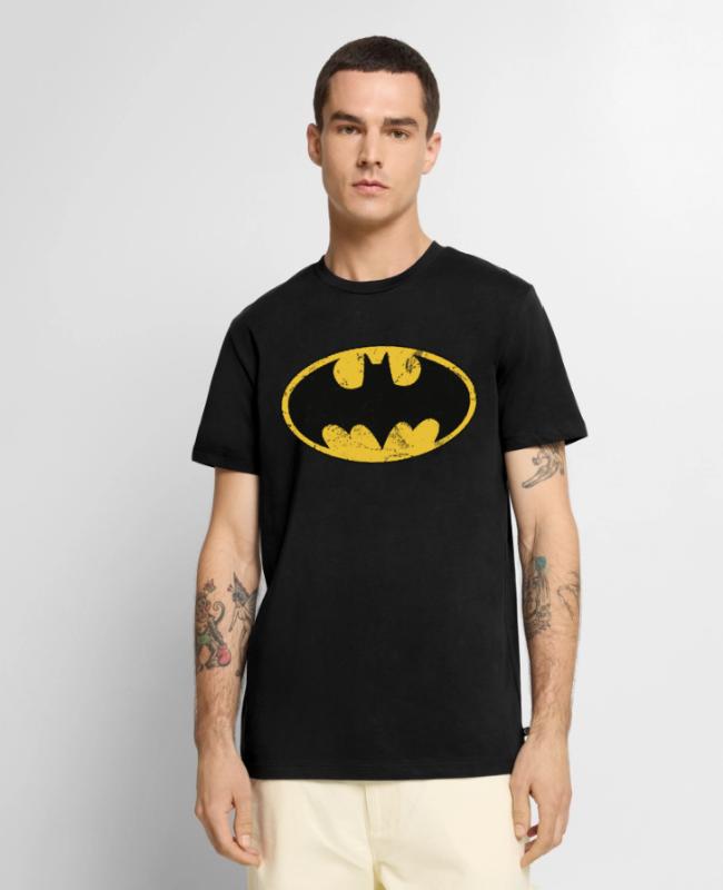 DC Comics Batman Logo Used Look on Men’s Premium T-Shirt