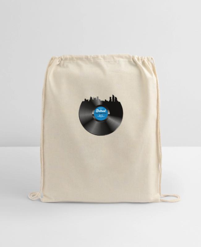 Detroit Vinyl Skyline Record Music Lover on Backpack