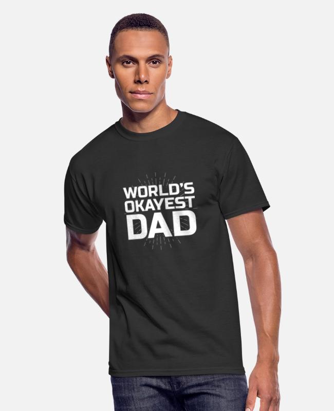 father man daddy son daughter parents child on Men’s 50/50 T-Shirt