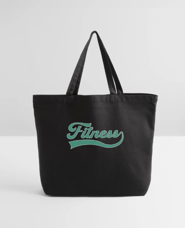 fitness lettering on Eco-Friendly Tote Bag