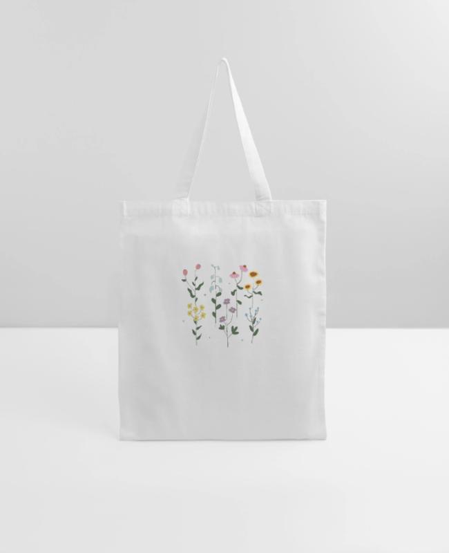 Flowers on Tote Bag