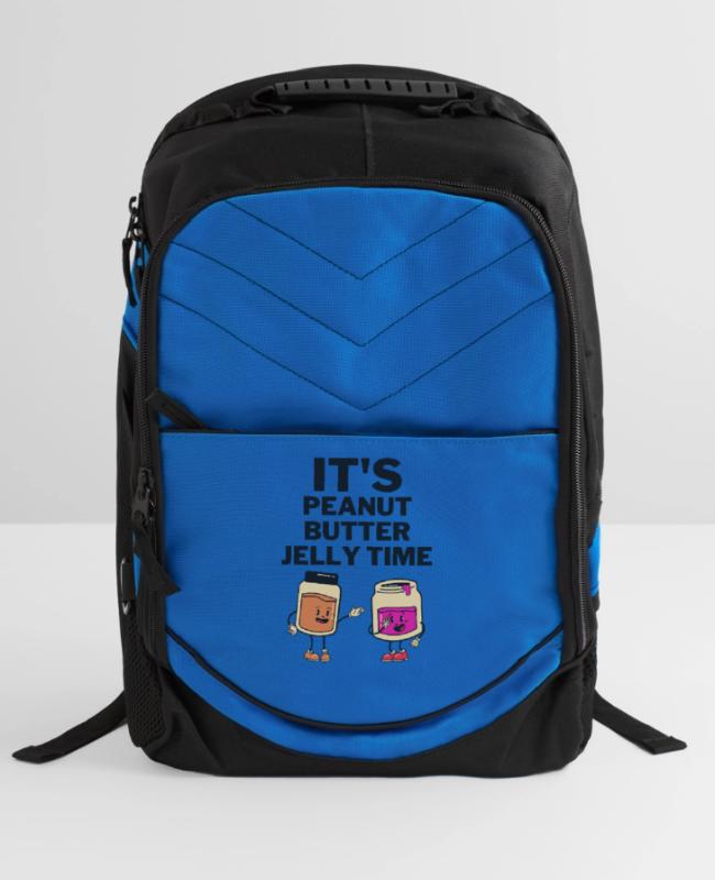 Its Peanut Butter Jelly Time on Backpack