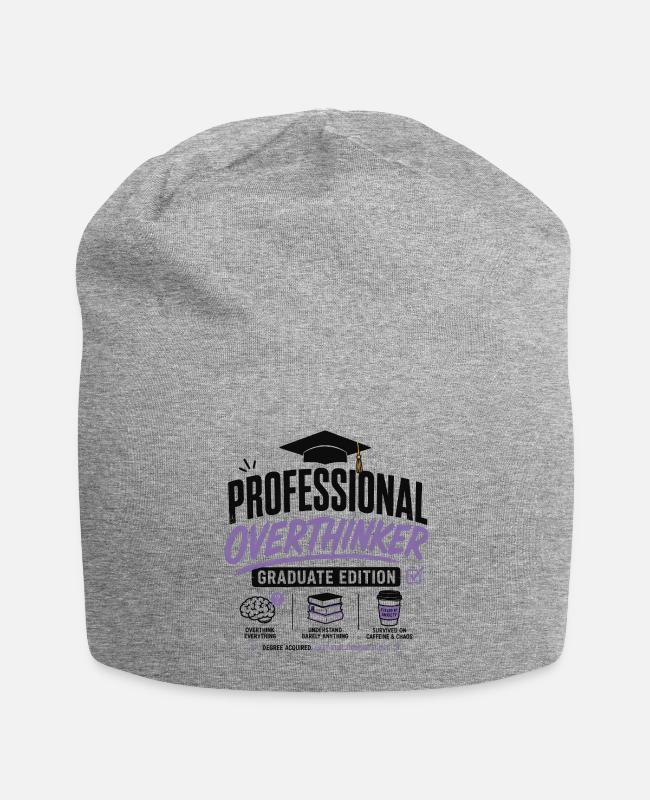 Professional Overthinker Graduate Edition Funny Cl on Beanie