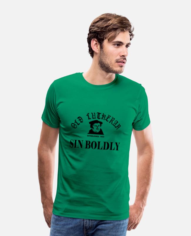 Sin Boldly on Men’s Premium T-Shirt