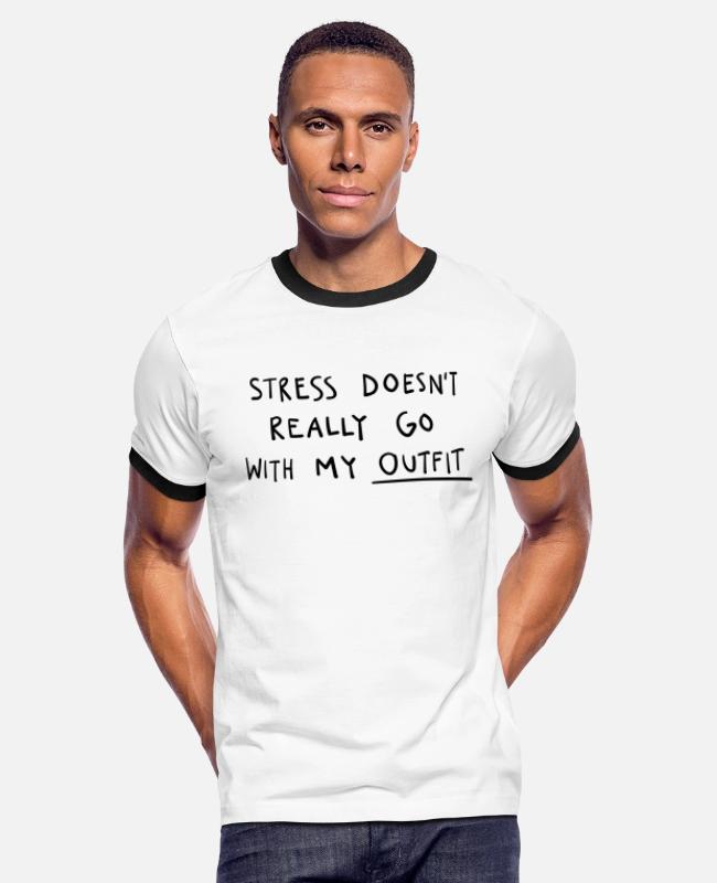 Statement Design Handwriting on Men’s Ringer T-Shirt