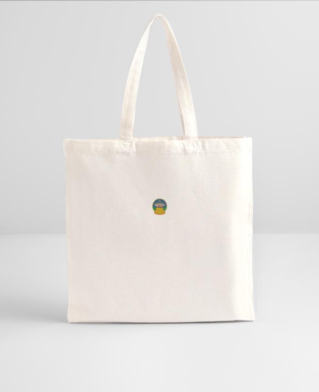 Ufo embroidered on Recycled Tote Bag